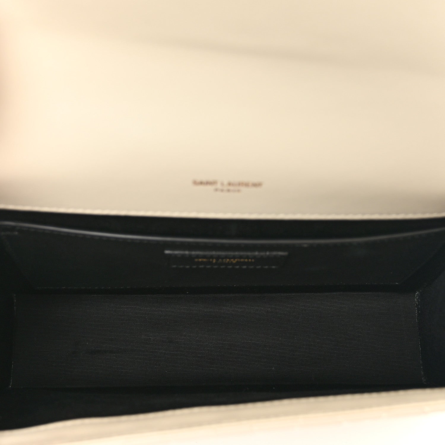 Saint Laurent Lambskin Mixed Matelasse Triquilt Medium Monogram Satchel Blanc Vintage 6 of 10