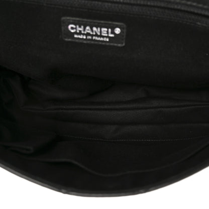 Chanel Goatskin Quilted Paris Dallas Saddle Bag Black 10 of 21