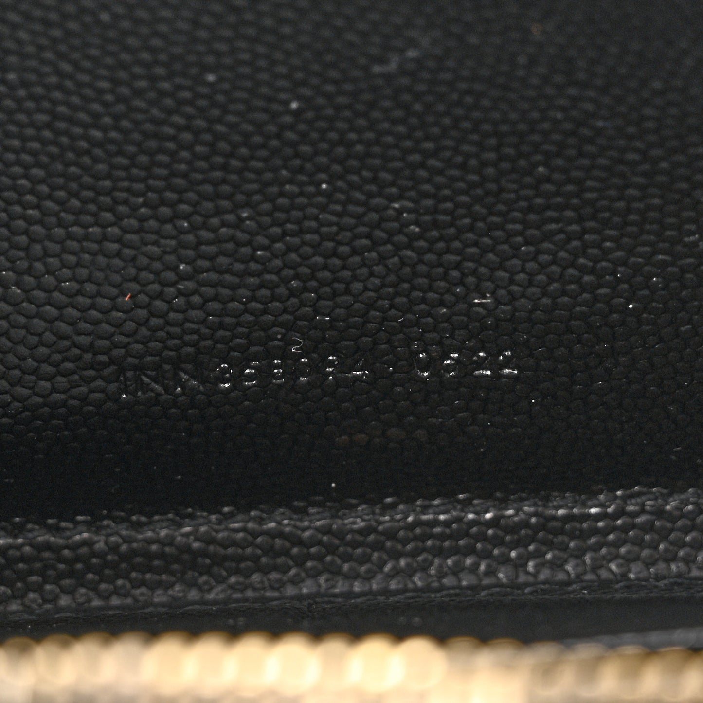 Grain De Poudre Matelasse Chevron Monogram Zip Around Wallet Black