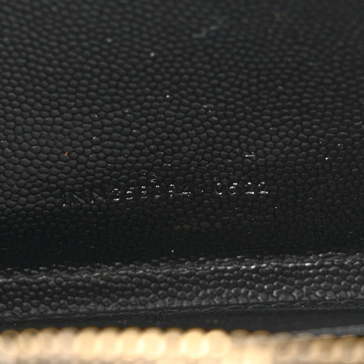 Saint Laurent Grain De Poudre Matelasse Chevron Monogram Zip Around Wallet Black 7 of 9