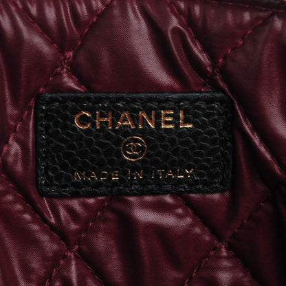 Chanel Caviar Quilted Medium Cosmetic Case Black 6 of 7