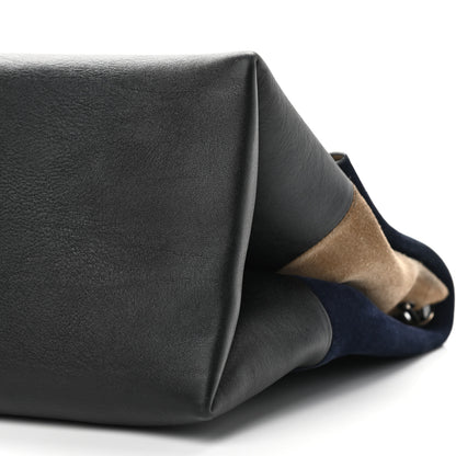 Celine Calfskin Suede All Soft Shoulder Bag Ocean Blue 9 of 16