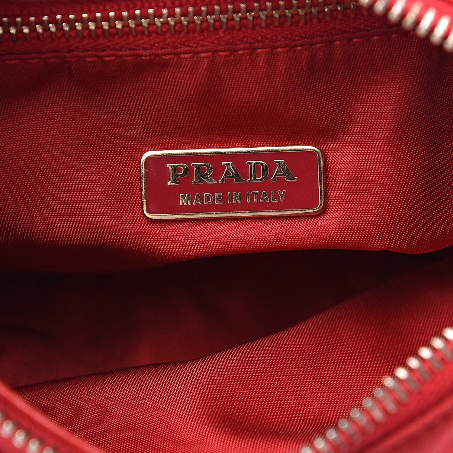 Prada Tessuto Nylon Shoulder Bag Rosso 5 of 8