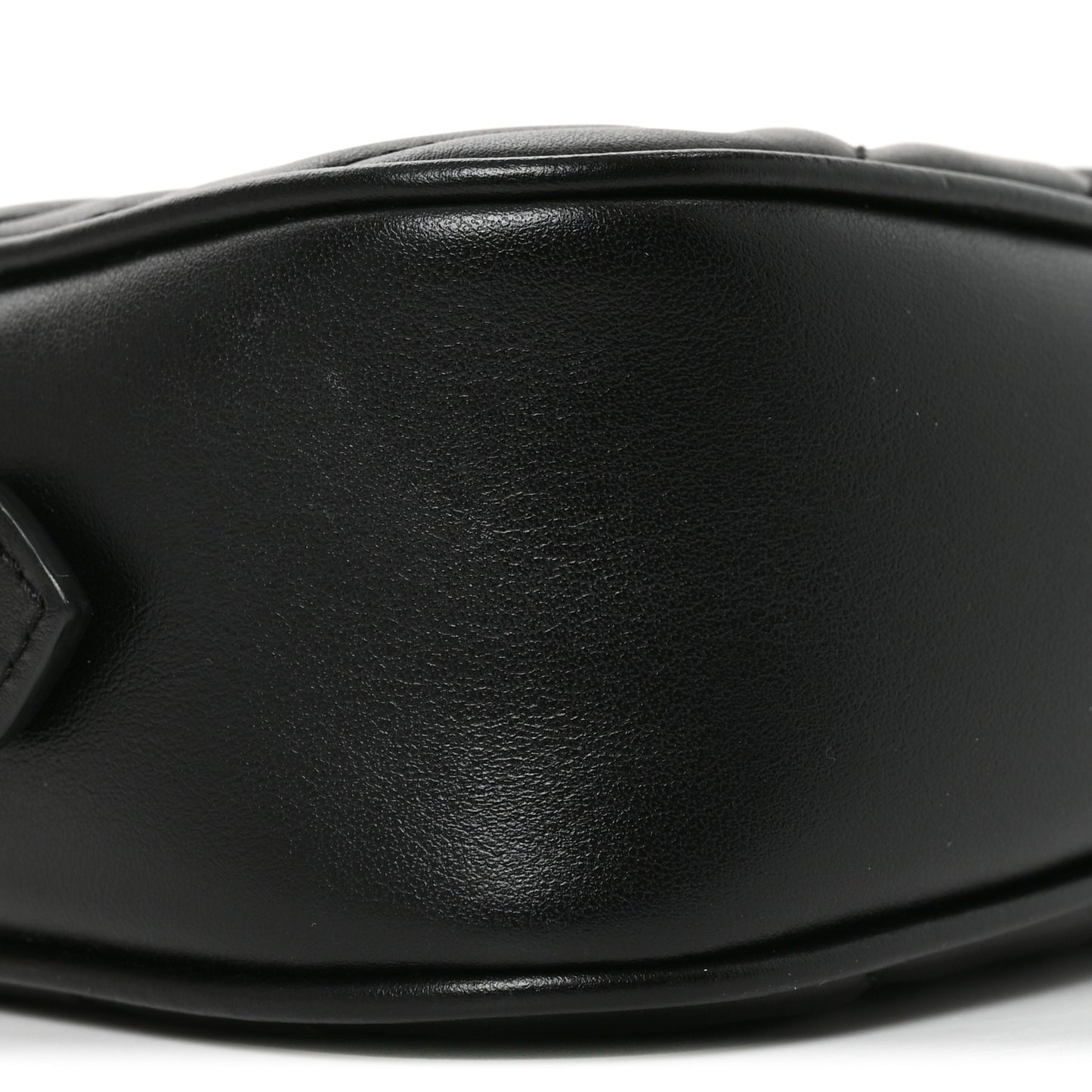 Calfskin Matelasse Mini GG Marmont Chain Shoulder Bag Black Black