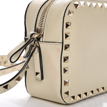 Valentino Garavani Vitello Rockstud Camera Crossbody Bag Ivory 6 of 8