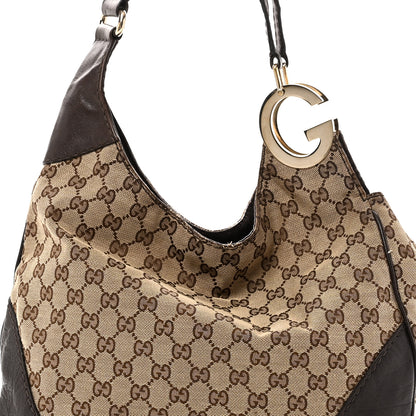 Gucci Monogram Medium Charlotte Hobo Brown 7 of 9