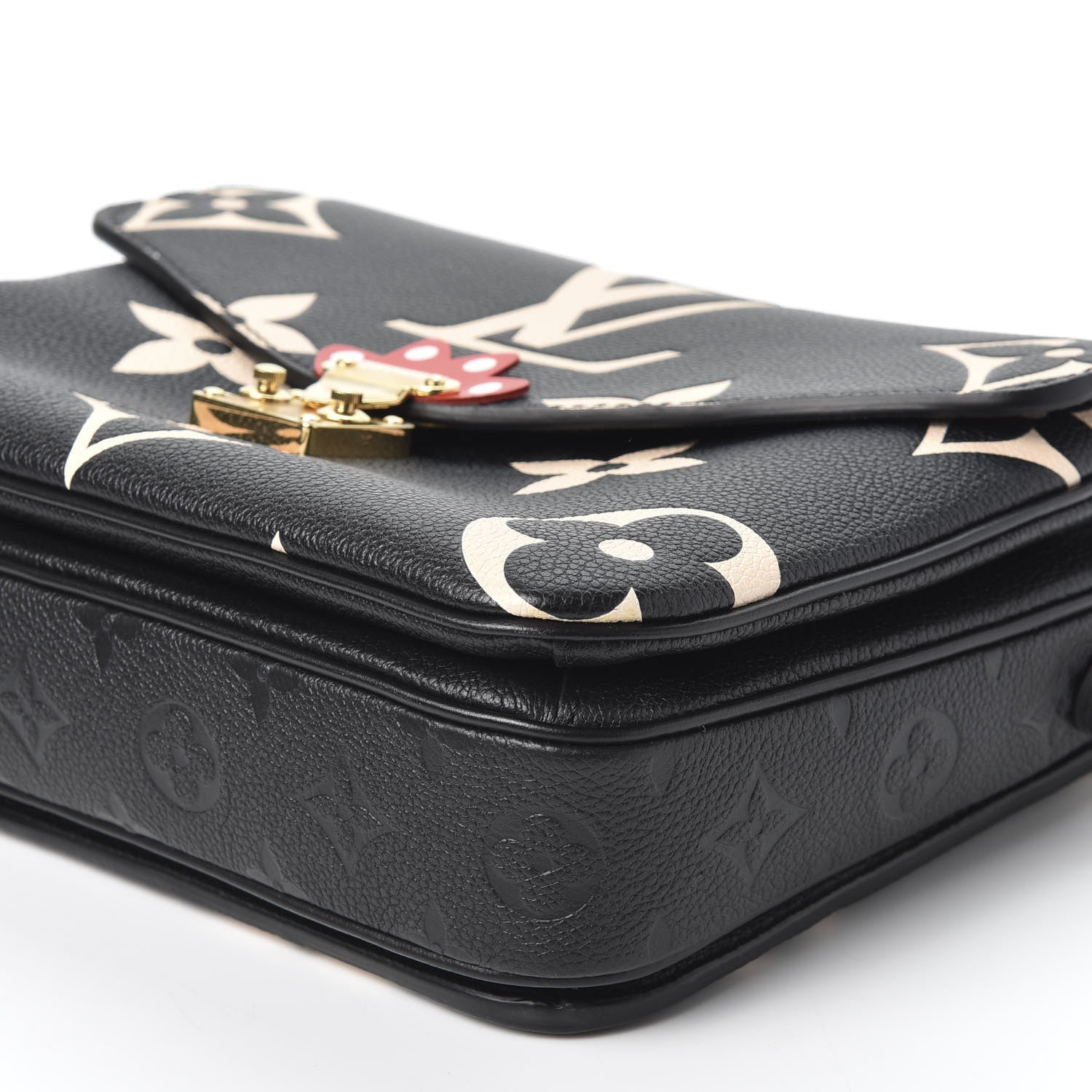 Louis Vuitton Empreinte Monogram Giant Crafty Pochette Metis Black Creme 6 of 10