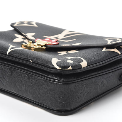 Louis Vuitton Empreinte Monogram Giant Crafty Pochette Metis Black Creme 6 of 10