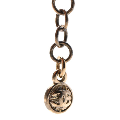 Chanel Pearl Bead CC Short Necklace Gold Black 5 of 6