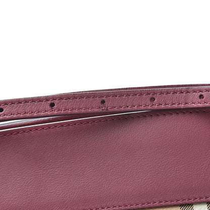 Burberry Haymarket Check Bow Tie Crossbody Clutch Bag Pink 14 of 14