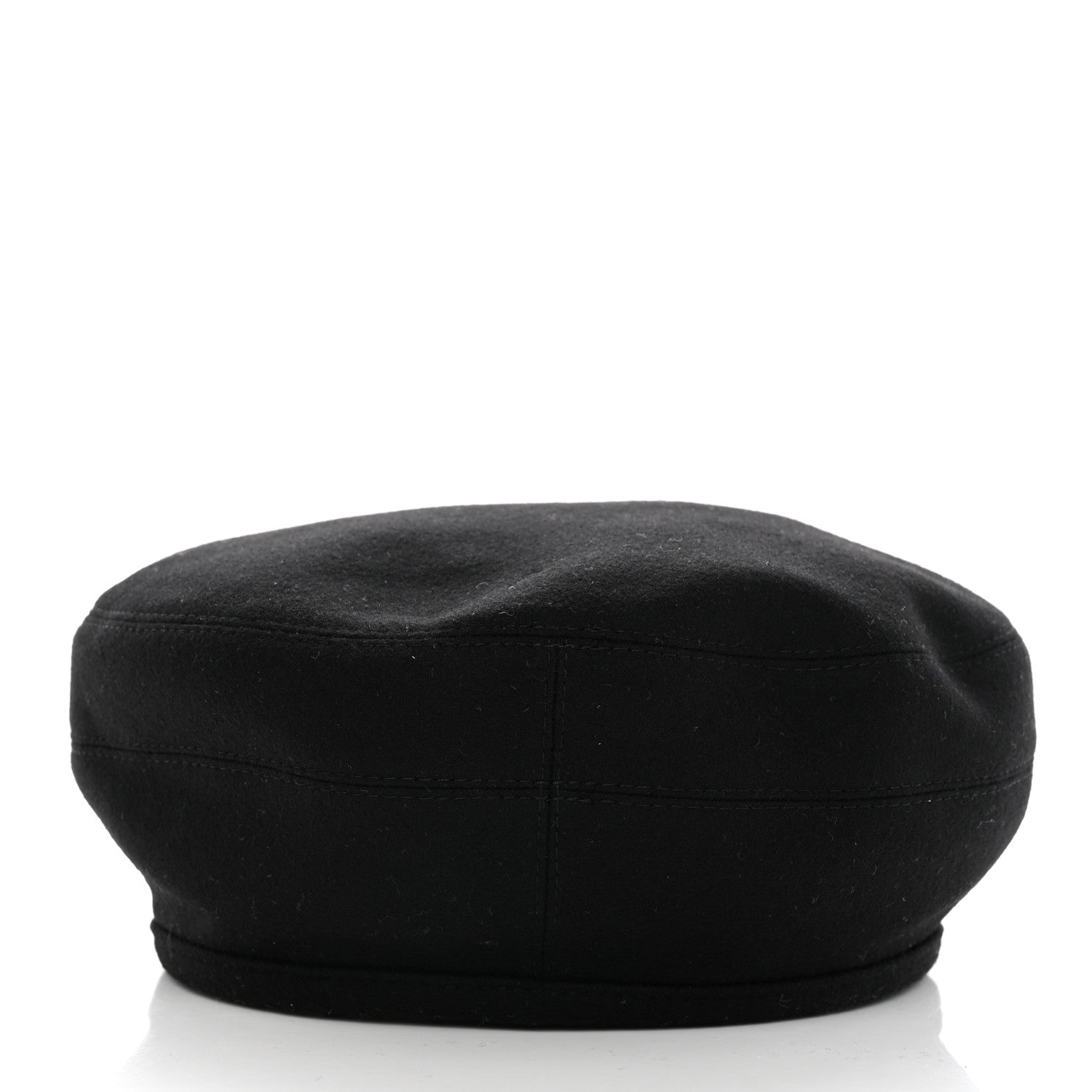 Hermes Cashmere Saint Honore Drap Beret 57 Black 6 of 9