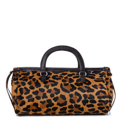 Prada Calf Hair Leopard Print Top Handle Bag Miele 1 of 4