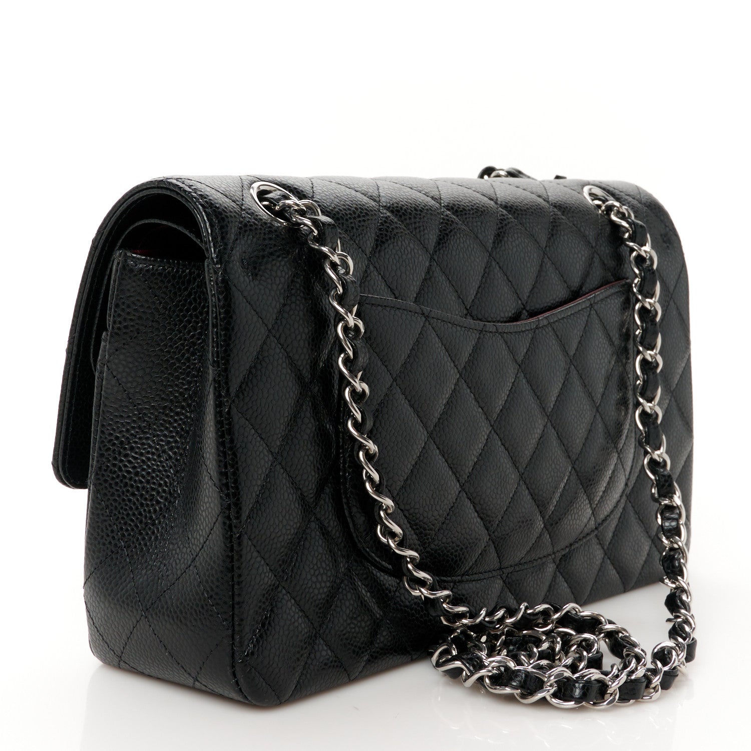 Chanel Caviar Quilted Medium Double Flap Black 3 of 12