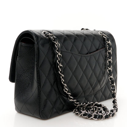 Chanel Caviar Quilted Medium Double Flap Black 3 of 12