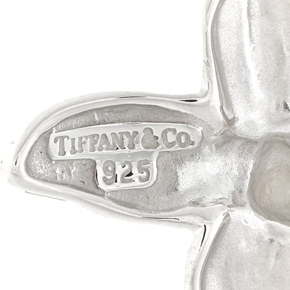 Tiffany Sterling Silver Flower Petal Pendant Necklace 4 of 4