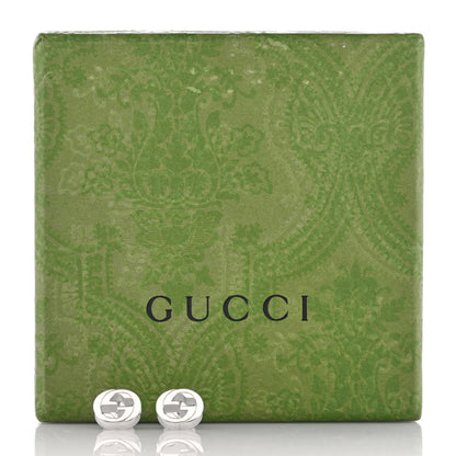 Gucci Sterling Silver Interlocking GG Stud Earrings 5 of 5