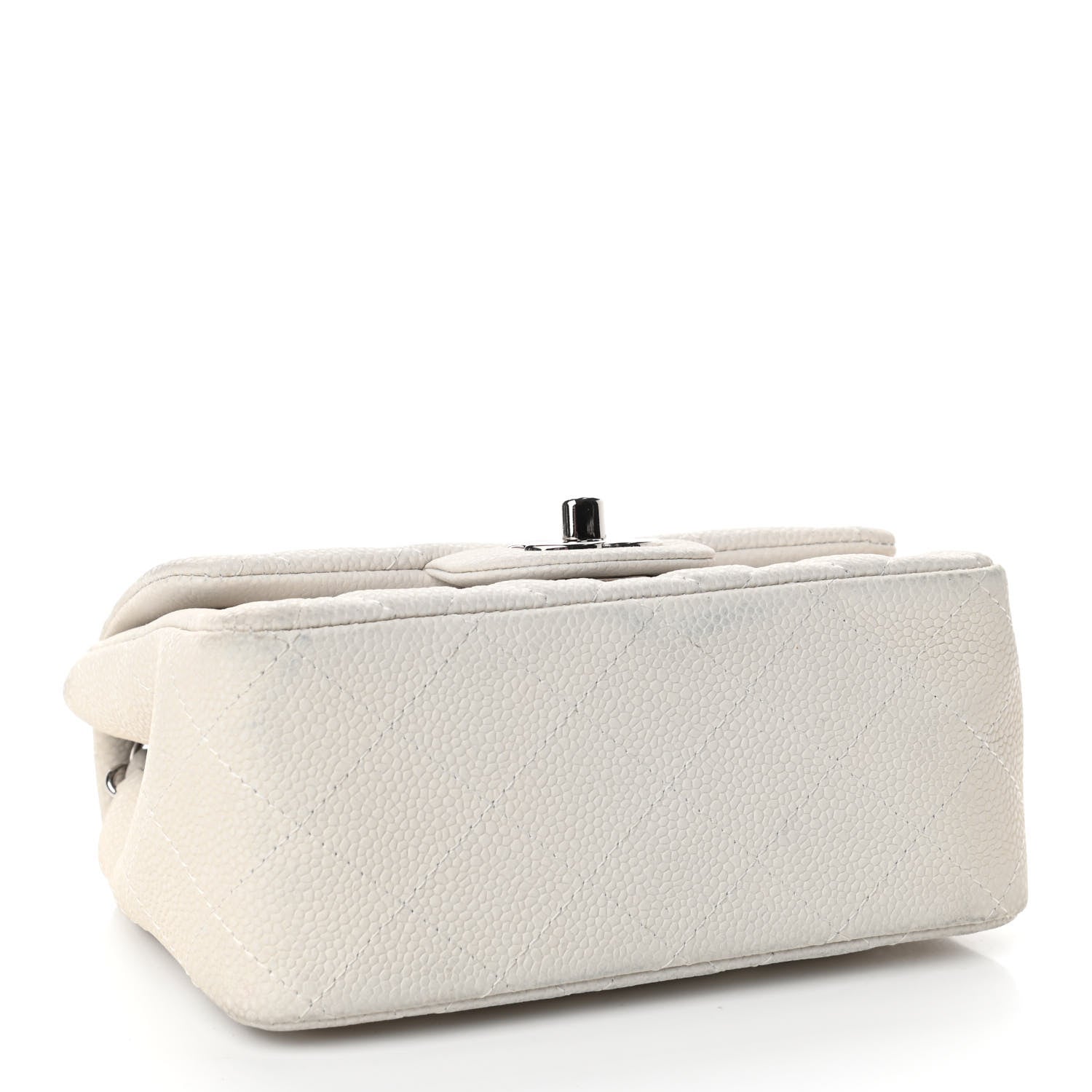 Chanel Caviar Quilted Mini Square Flap White 4 of 14
