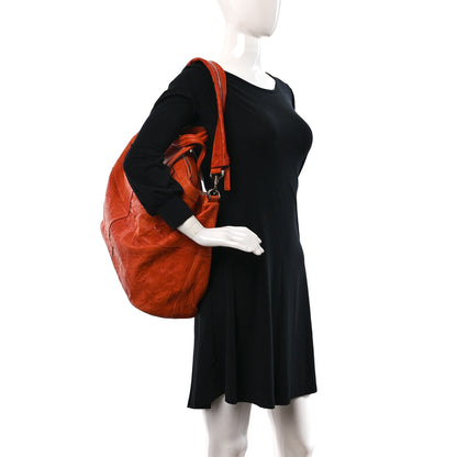 Givenchy Wrinkled Lambskin Large Nightingale Orange 2 of 8