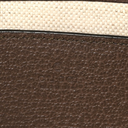 Gucci GG Supreme Monogram Textured Dollar Calfskin Web Mini Ophidia Envelope Shoulder Bag Beige Ebony 6 of 11
