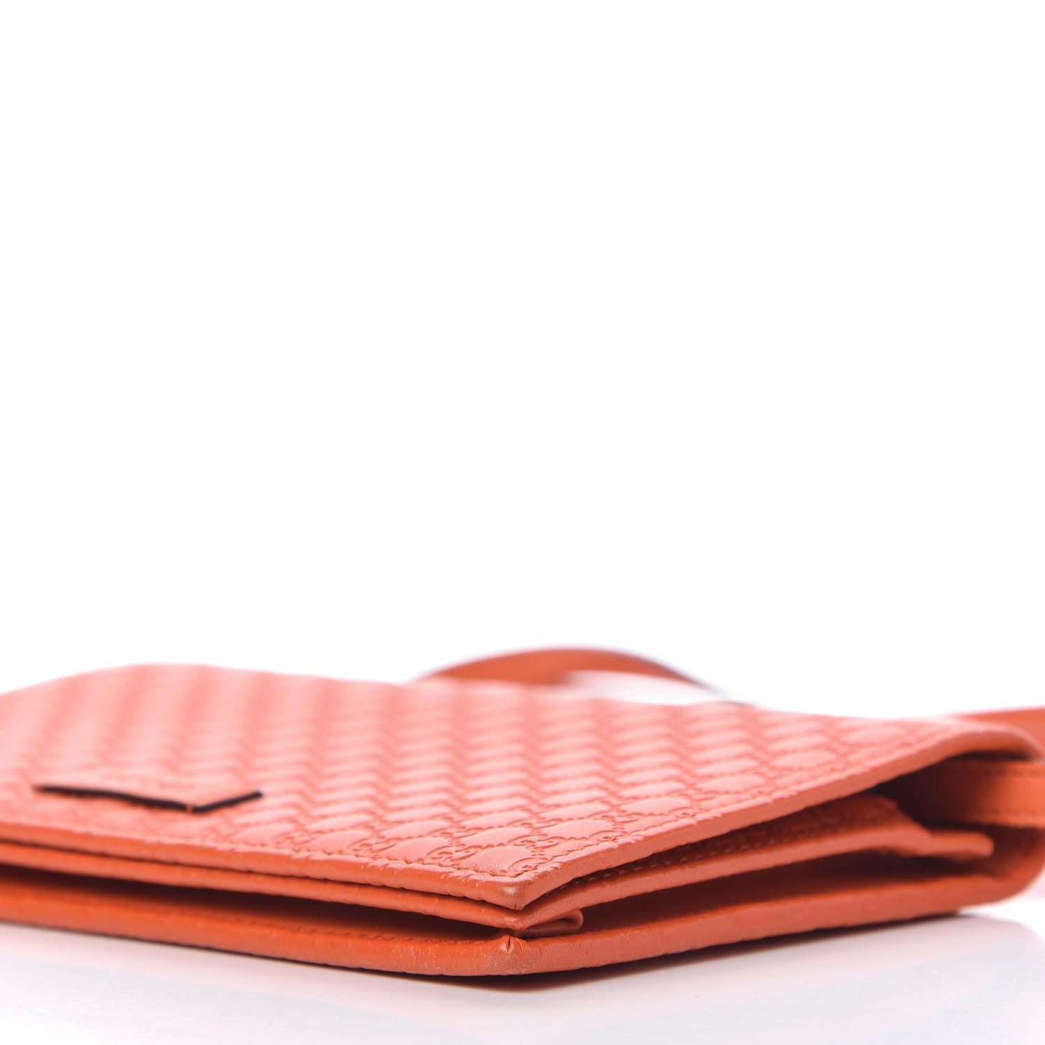 Gucci Soft Microguccissima Crossbody Wallet Sun Orange 7 of 9