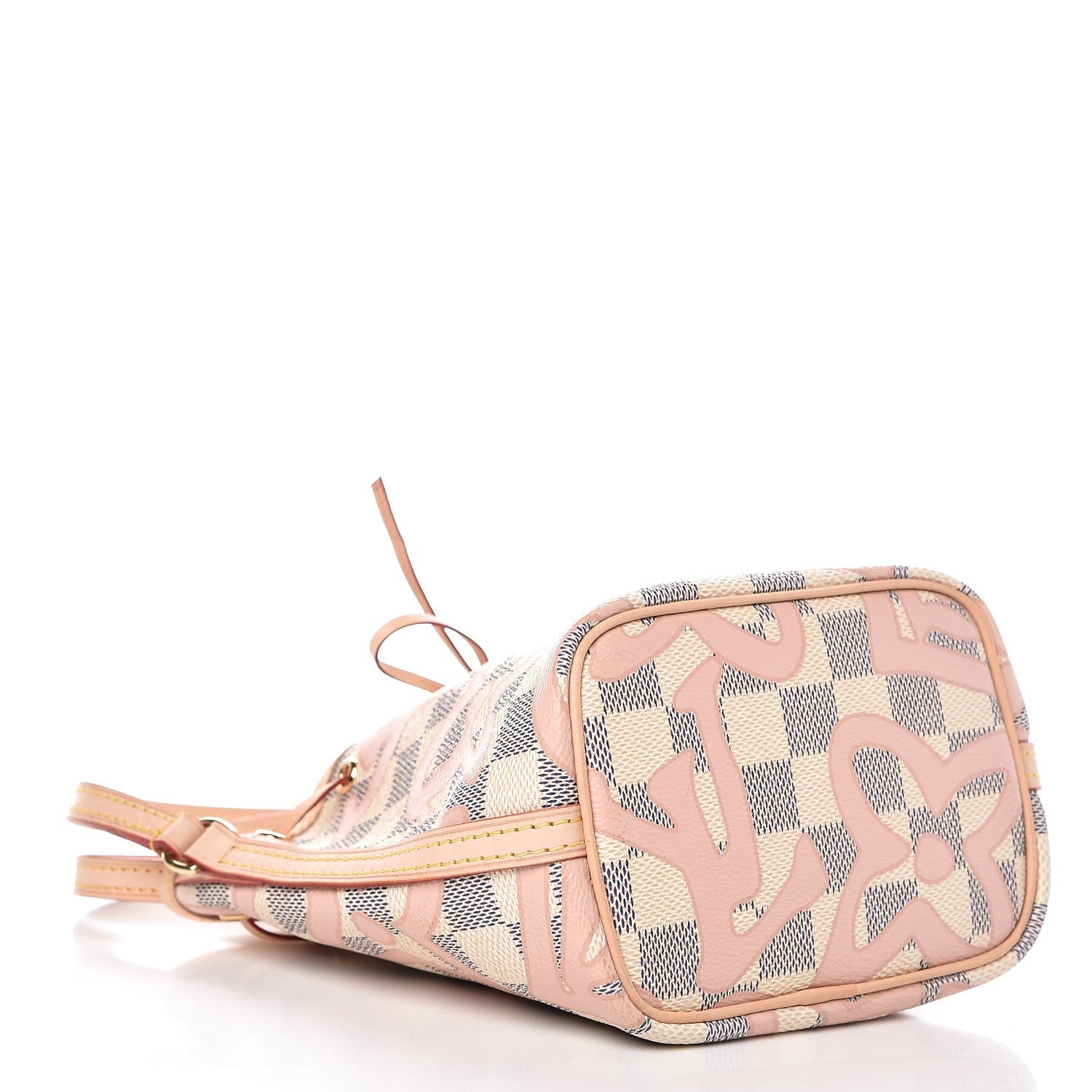 Louis Vuitton Damier Azur Tahitienne Nano Noe Rose Ballerine 4 of 7