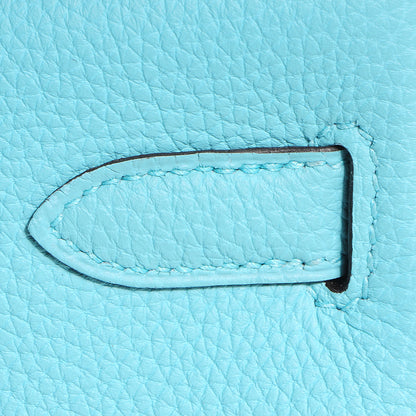 Hermes Togo Kelly Retourne 32 Bleu Atoll 11 of 28