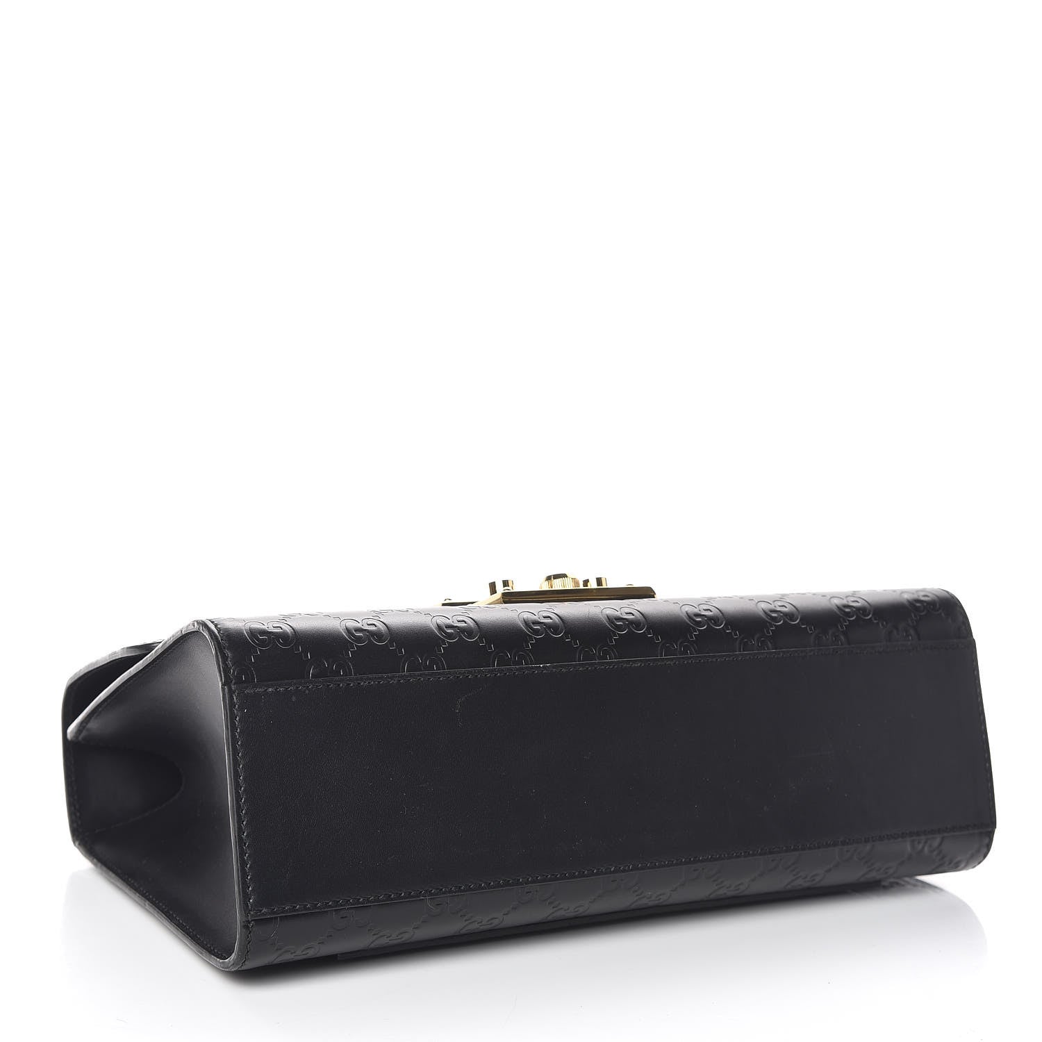 Gucci Guccissima Medium Padlock Shoulder Bag Black 4 of 12