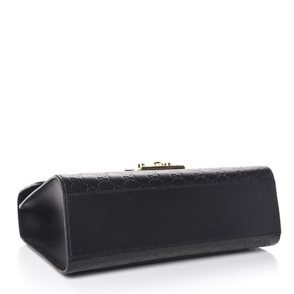 Gucci Guccissima Medium Padlock Shoulder Bag Black 4 of 12