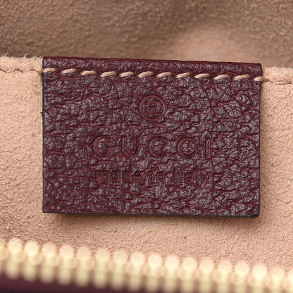 Gucci Textured Calfskin Web Small Ophidia Dome Shoulder Bag Vintage Bordeaux 6 of 9