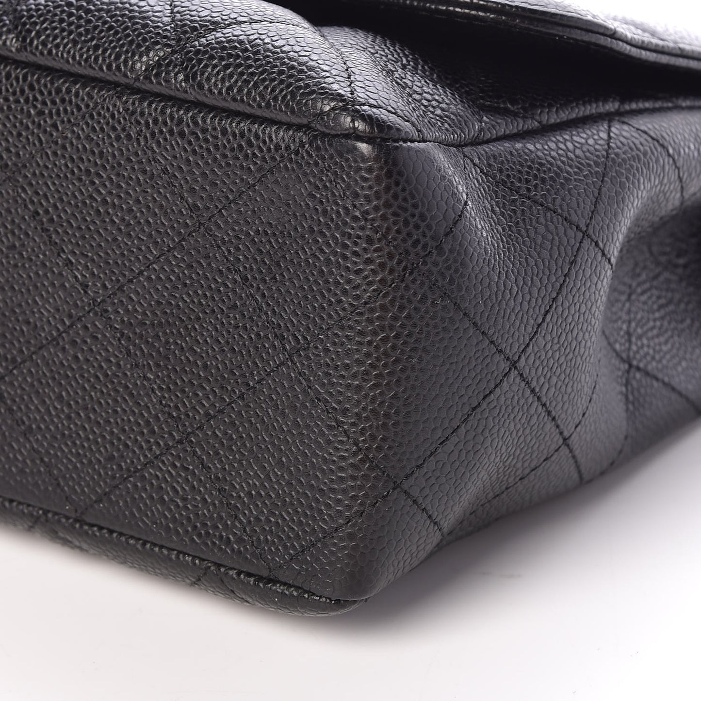 Caviar Quilted Jumbo Single Flap Black