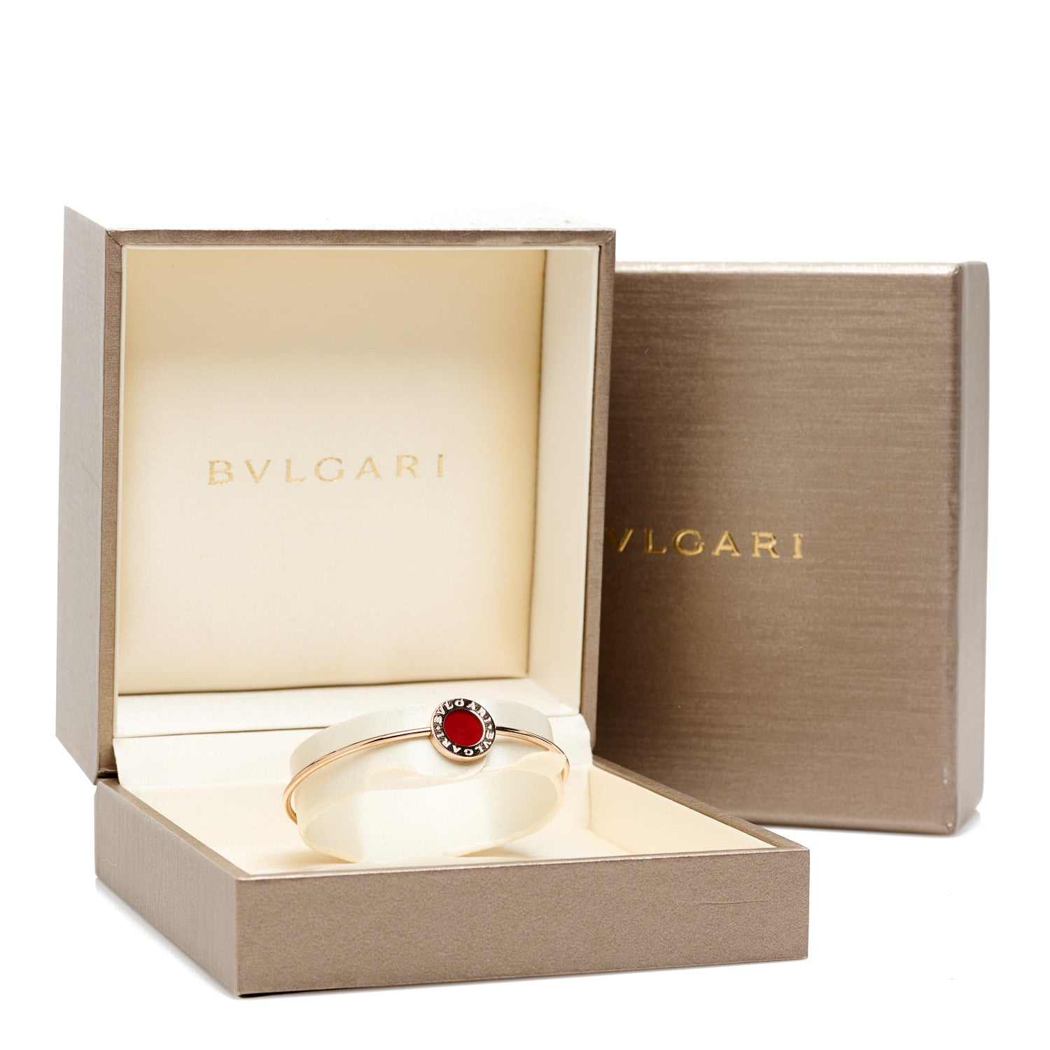 Bulgari 18K Rose Gold Carnelian BVLGARI BVLGARI Bangle Bracelet S 4 of 4
