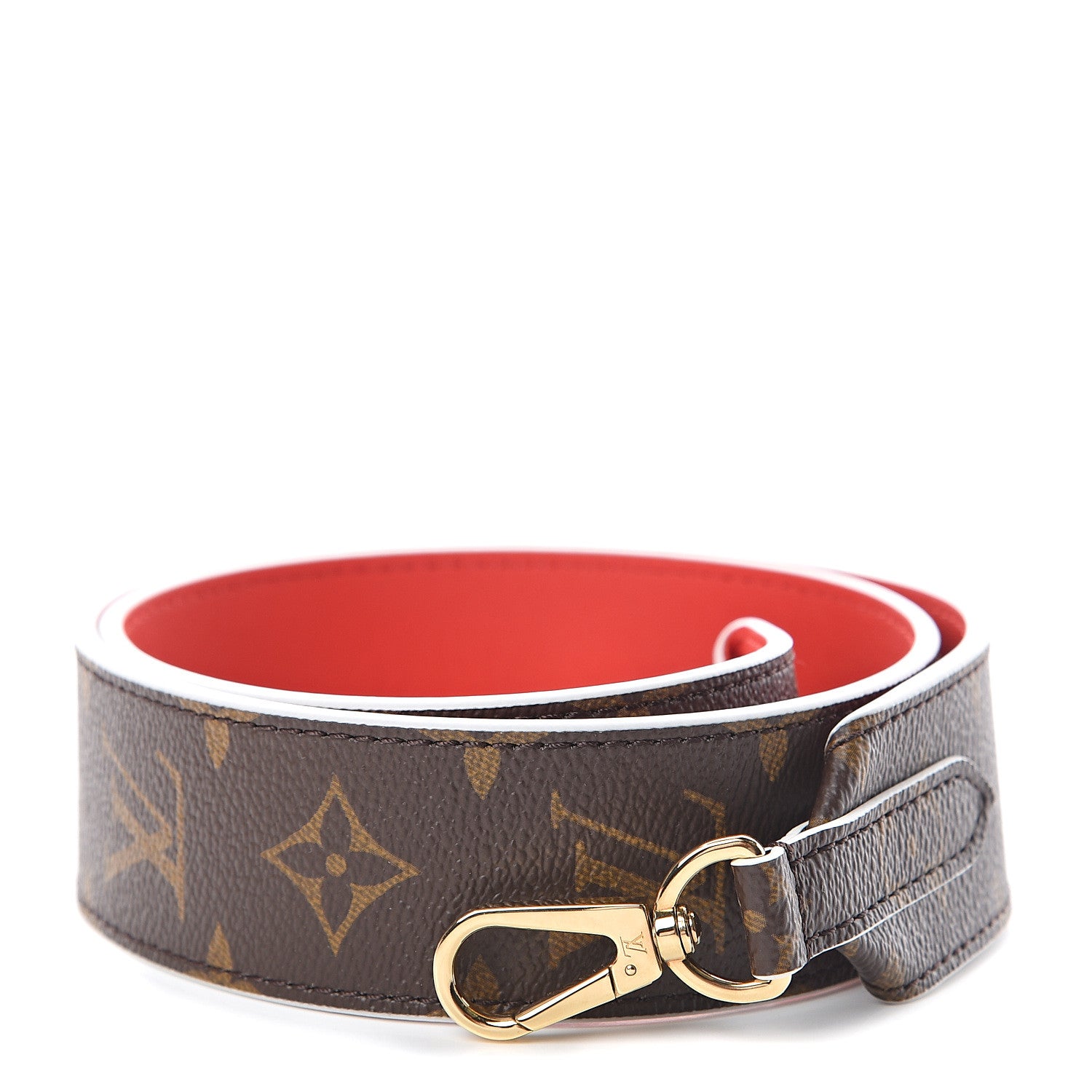 Louis Vuitton Monogram Bandouliere Shoulder Strap Red 1 of 3
