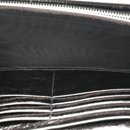 Saint Laurent Metallic Calfskin Monogram Belle De Jour Clutch Silver 7 of 16