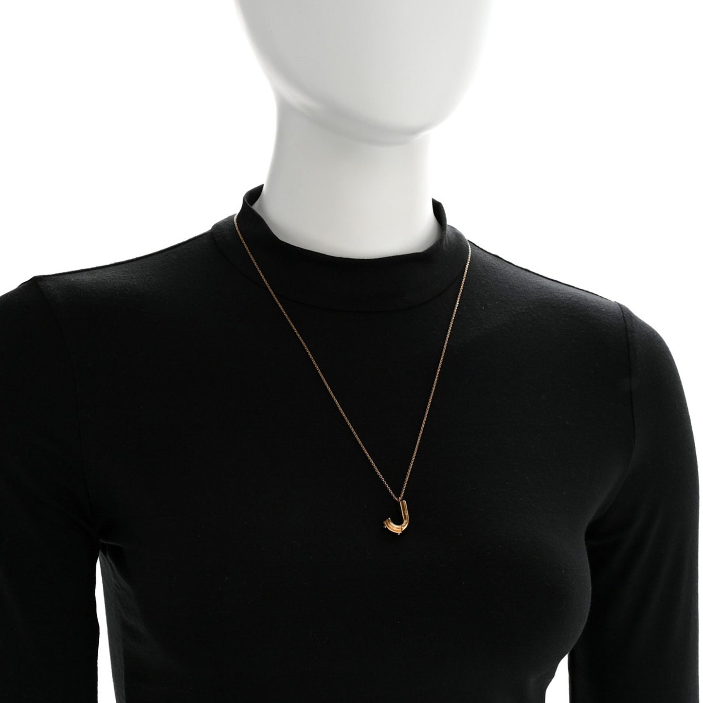 LV And Me Letter J Necklace Gold