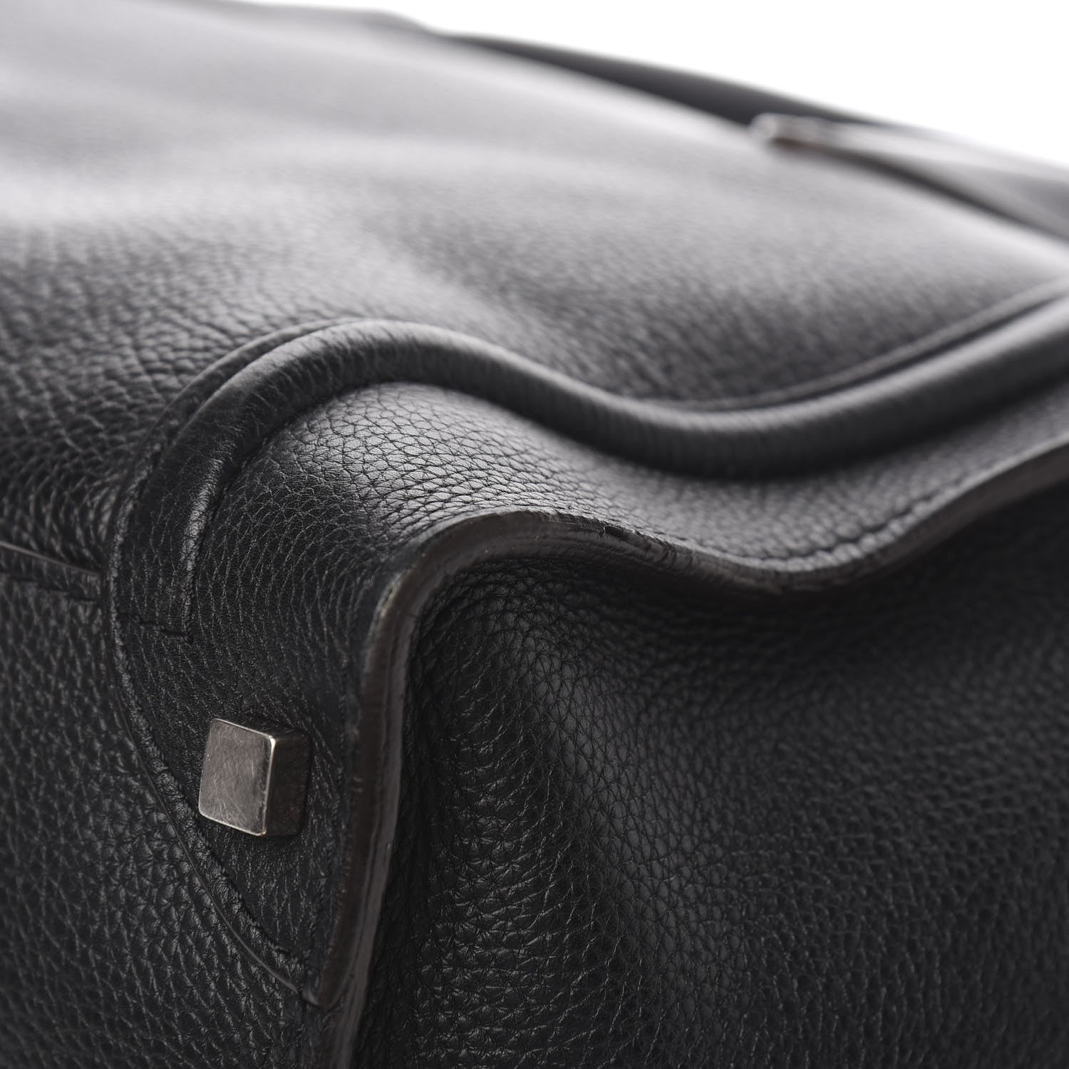 Celine Drummed Calfskin Shoulder Luggage Black 11 of 11