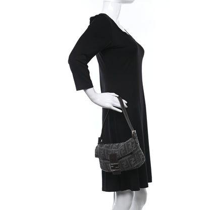Fendi Wool Zucca Baguette Grey 2 of 10