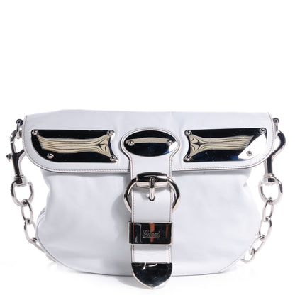 Gucci Leather Medium Romy Shoulder Bag White 1 of 7