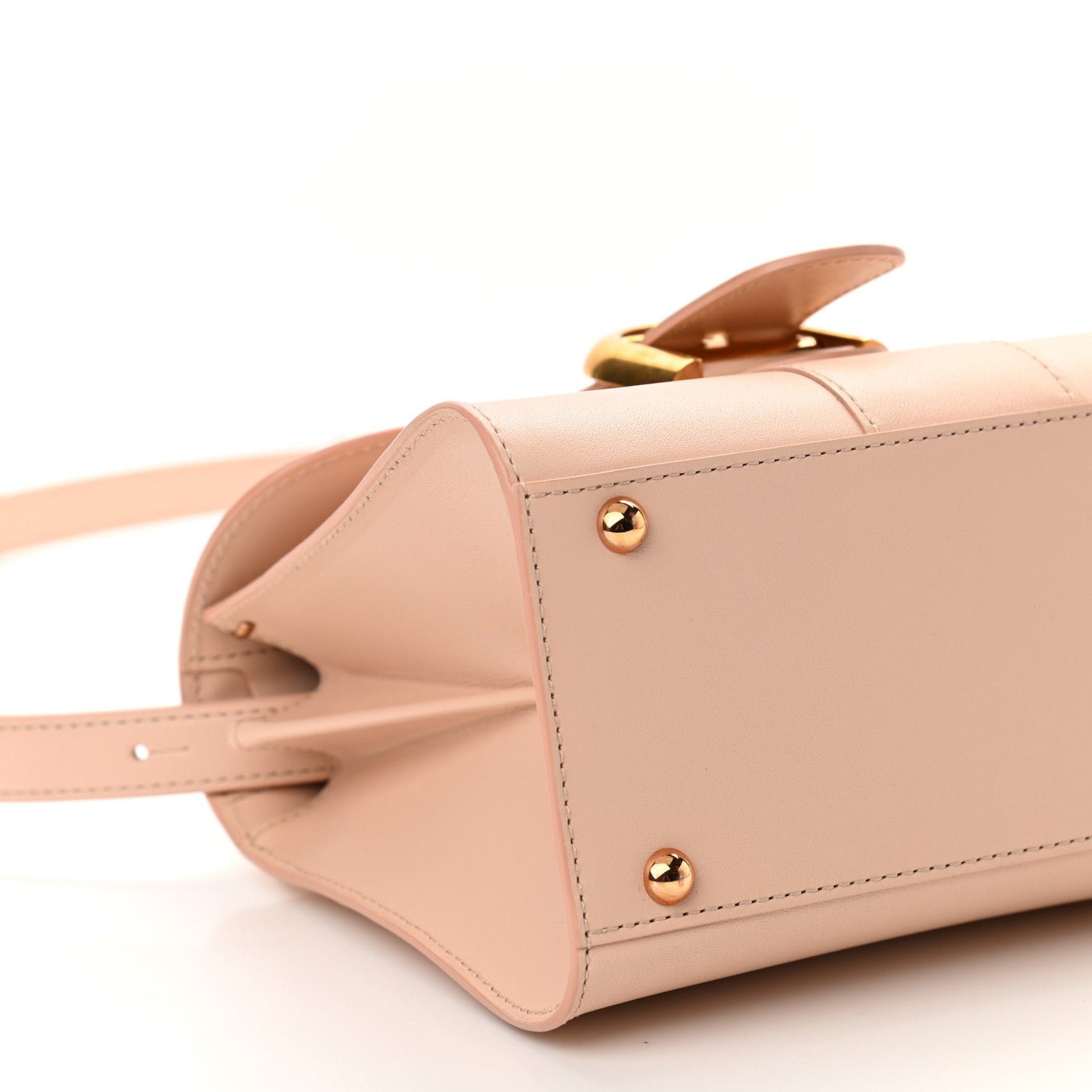 Delvaux Grained Calfskin Mini Brillant Satchel Light Pink 8 of 9