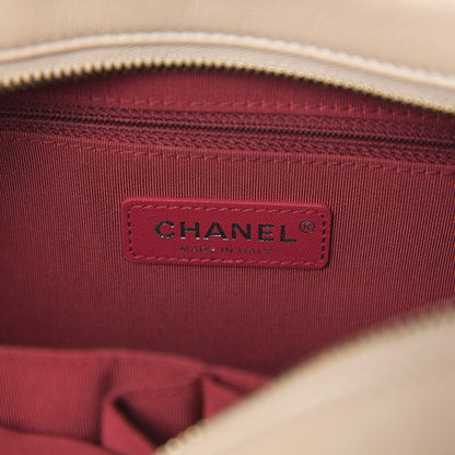 Chanel Aged Calfskin Quilted Medium Gabrielle Hobo Beige Black 7 of 12