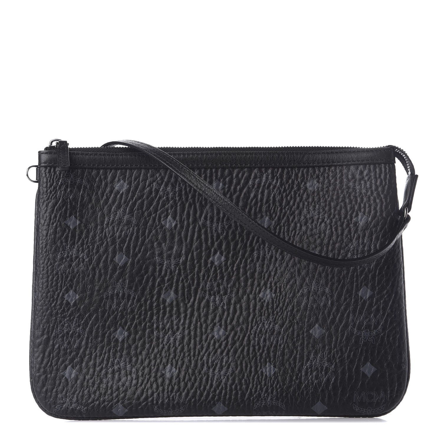 MCM Visetos Stark Wristlet Pouch Black 1 of 8