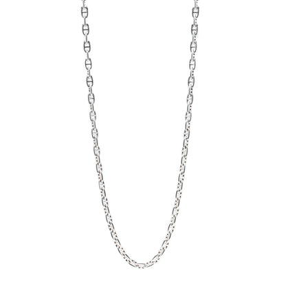 Hermes Sterling Silver Chaine d'Ancre Enchainee Long Necklace 1 of 4