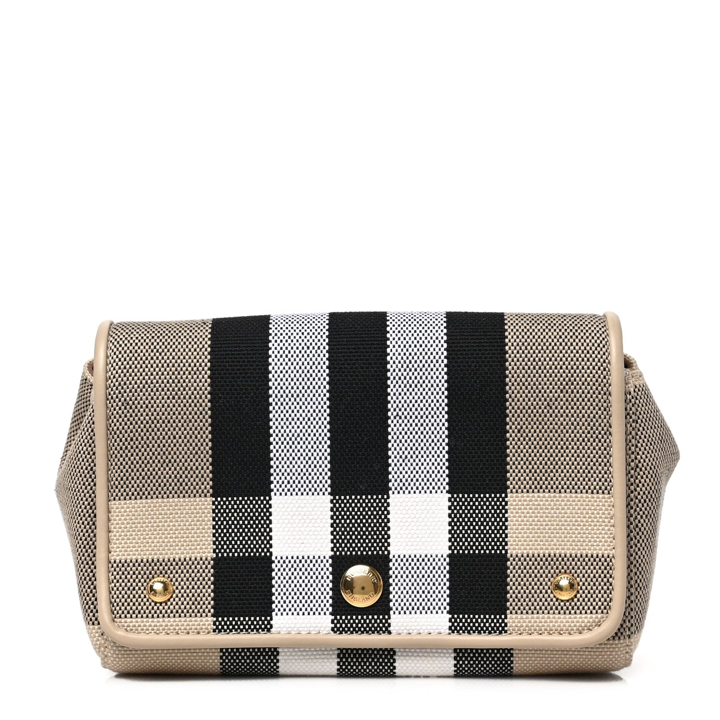 Canvas Check Hackberry Crossbody Bag Soft Fawn