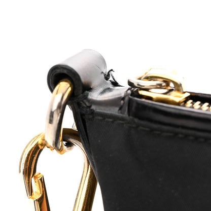 Prada Tessuto Nylon Calfskin Crossbody Bag Black 13 of 14