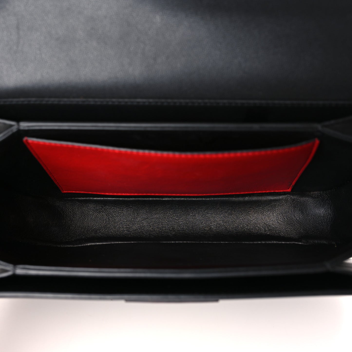 Smooth Calfskin Supervee Shoulder Bag Black