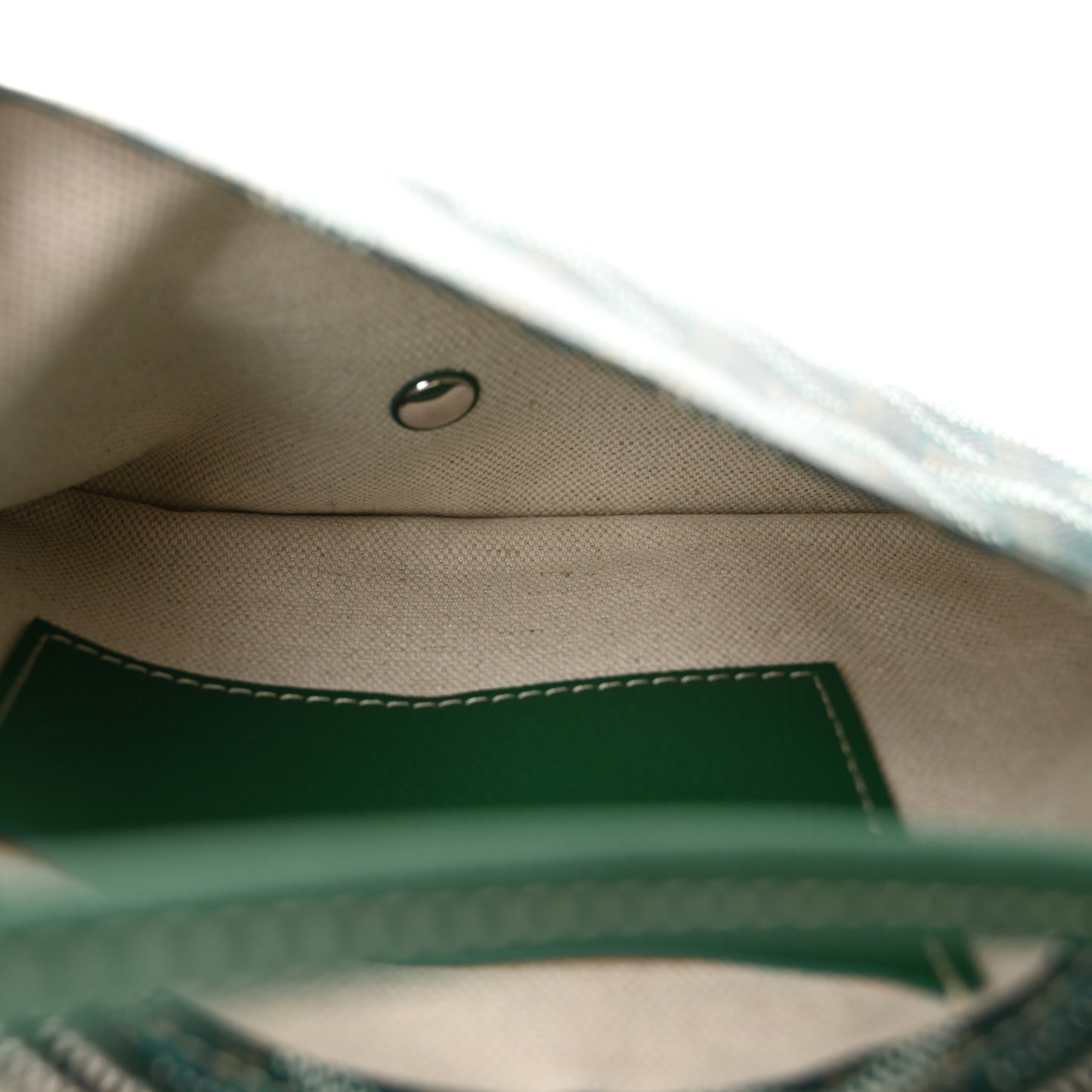 Goyardine Plumet Wallet Clutch Green