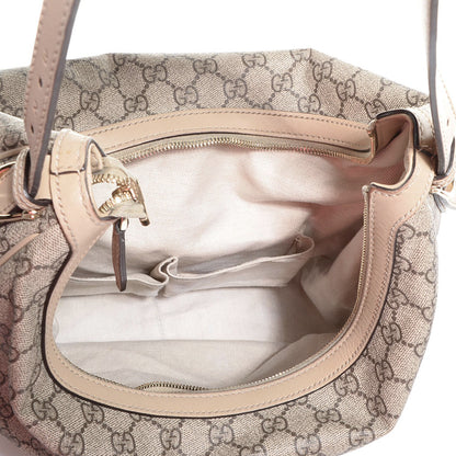 Gucci GG Supreme Monogram Medium Nice Hobo Beige 5 of 9