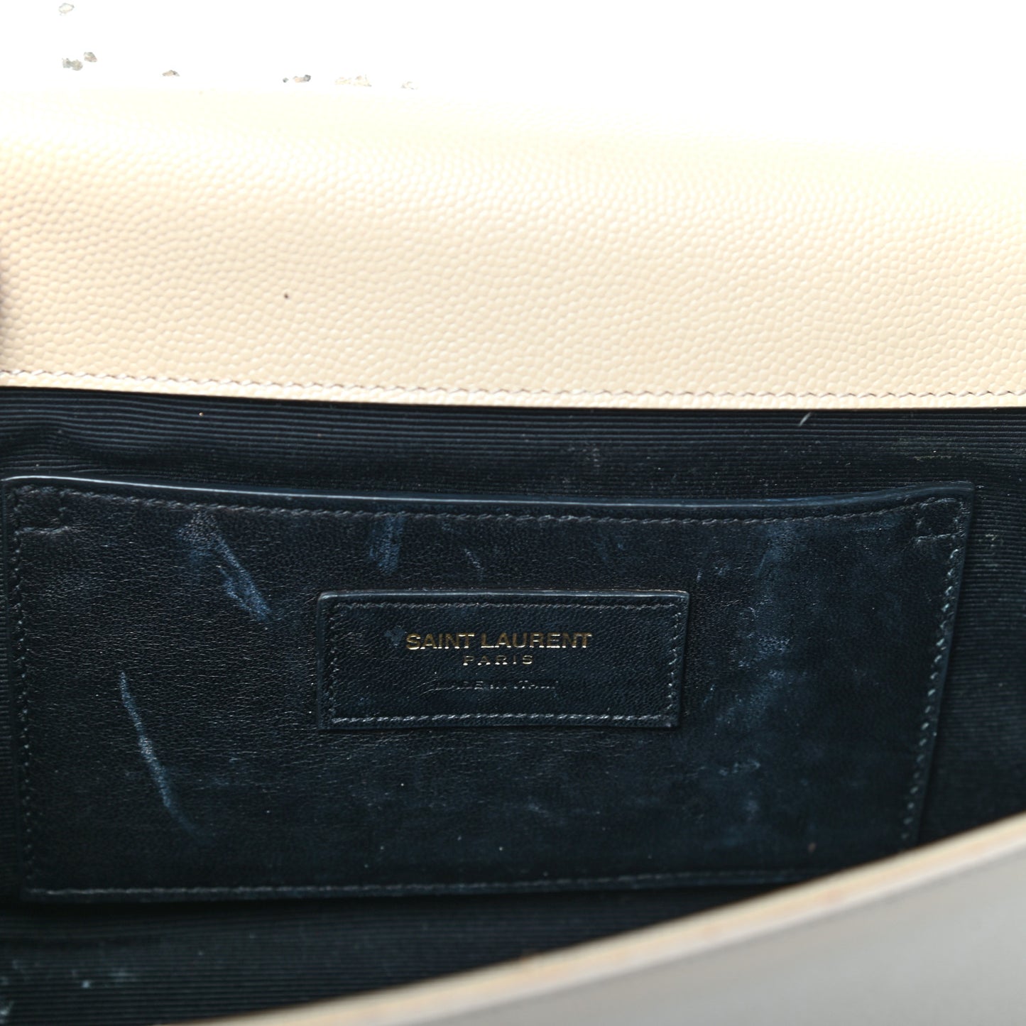 Grain De Poudre Classic Monogram Cassandre Clutch Nude