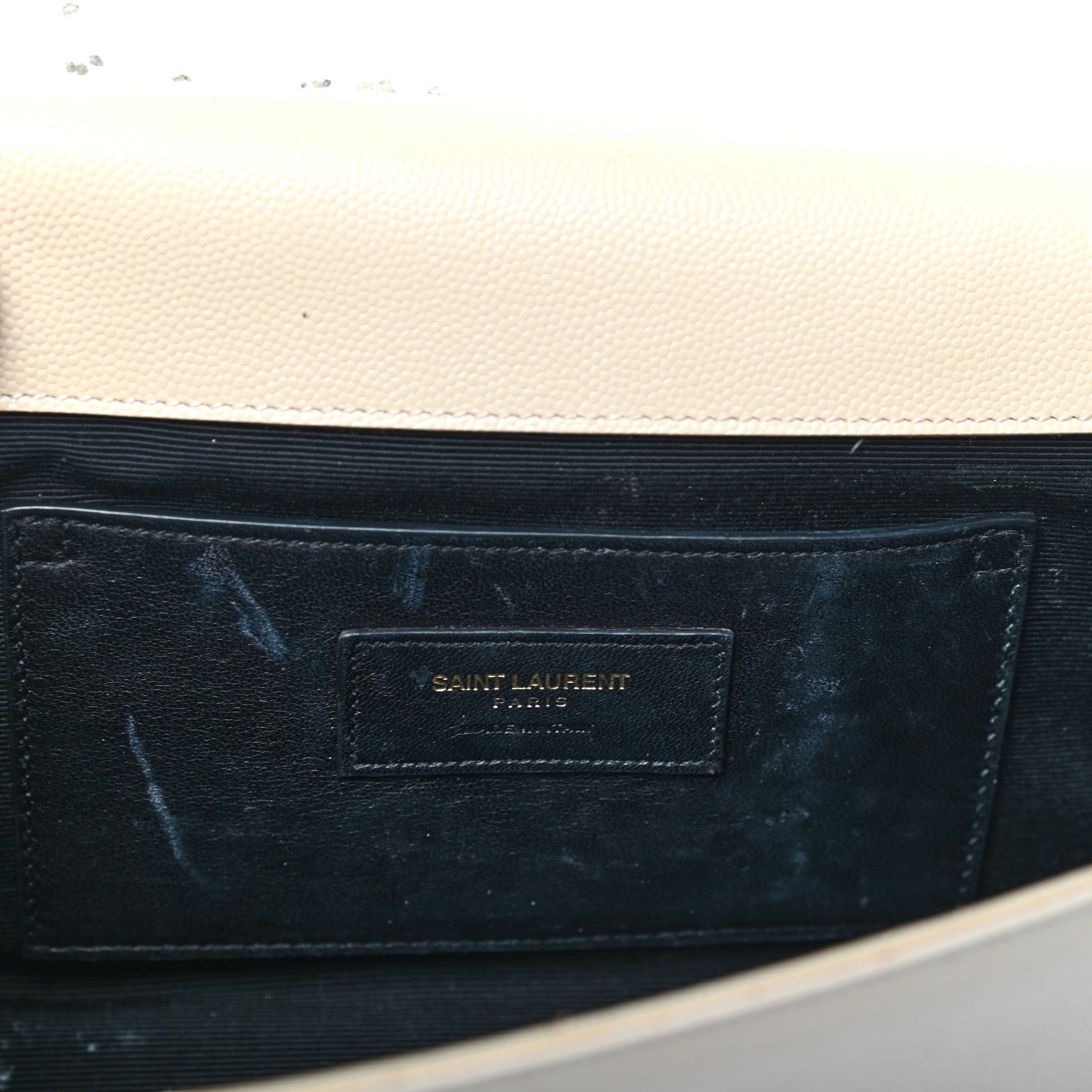 Saint Laurent Grain De Poudre Classic Monogram Cassandre Clutch Nude 12 of 12