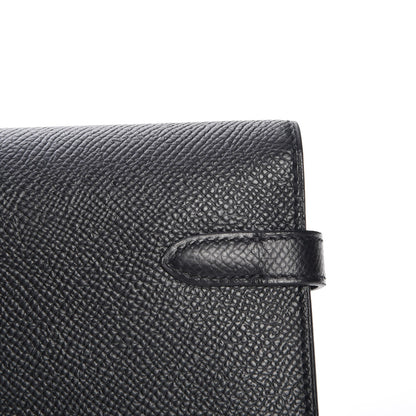 Hermes Epsom Kelly Longue Wallet Black 11 of 17