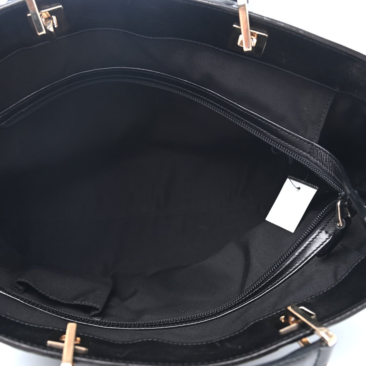 Monogram Large Punch Tote Black